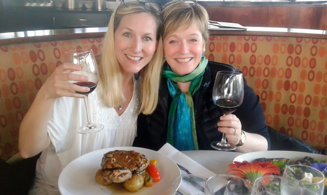 Today I can eat (and drink!) anything I want. My weight has now returned to a healthy level. Here I am celebrating my success with Annie Hopper - the founder of the DNRS program!